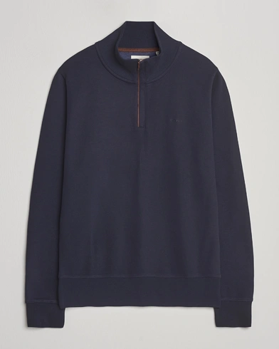 Gant Sacker Rib Half Zip Evening Blue – Blue