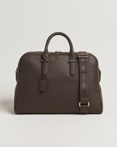 BOSS BLACK Madison Holdall Dark Brown – Brown