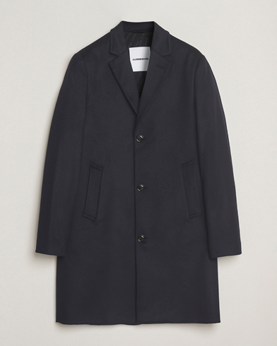 J.Lindeberg August Wool/Cashmere Melton Coat Navy – Blue