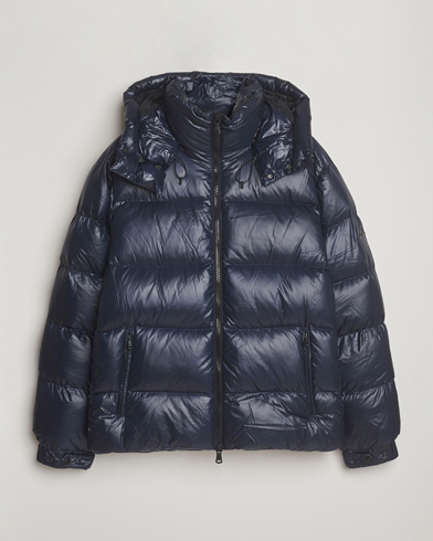 J.Lindeberg Creek Down Hooded Jacket Navy – Blue