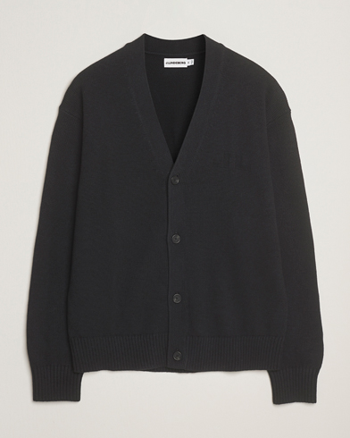 J.Lindeberg Eddy Wool/Cotton Knitted Cardigan Black – Black