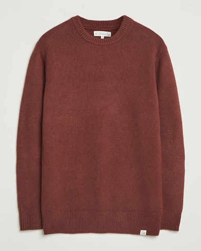 Merz b. Schwanen Merino/Cashmere Knitted Sweater Dark Brown – Brown