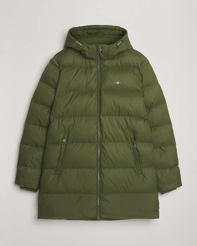 GANT The Active Cloud Mid Length Jacket Country Green – Green