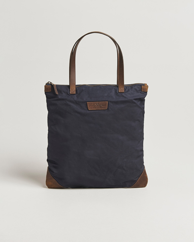 GANT Waxed Cotton Tote Bag Evening Blue – Blue
