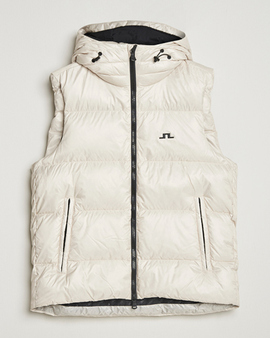 J.Lindeberg Daryl Down Hooded Vest Moonbeam – Beige