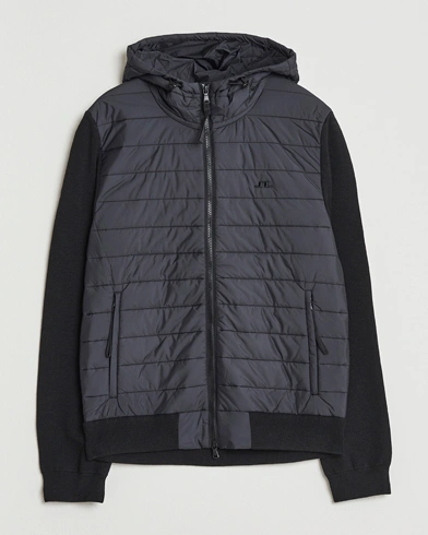 J.Lindeberg Thorn Hooded Hybrid Jacket Black – Black