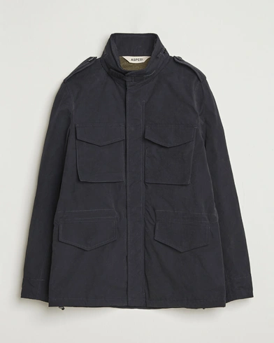 Aspesi Minifield Cotton Field Jacket Navy – Blue