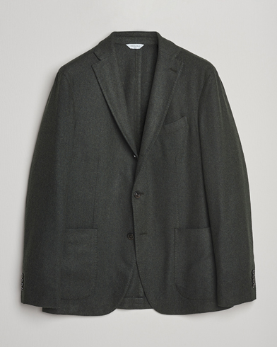 Boglioli K Jacket Wool Herringbone Blazer Hunting Green – Green