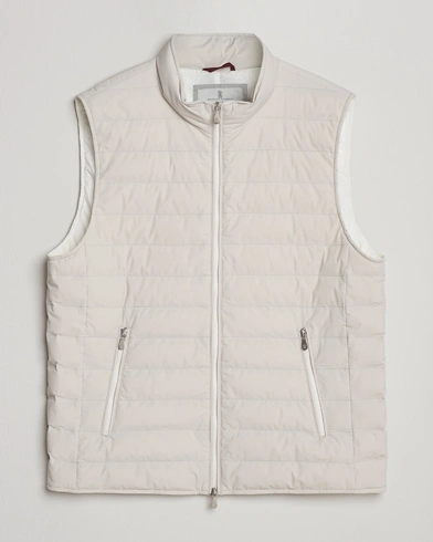 Brunello Cucinelli Nylon Gilet Light Beige – Beige
