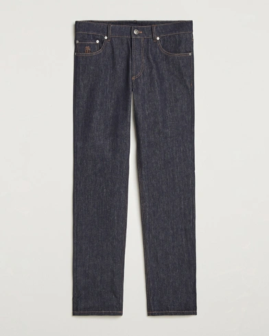 Brunello Cucinelli Traditional Fit Jeans Dark Indigo – Blue
