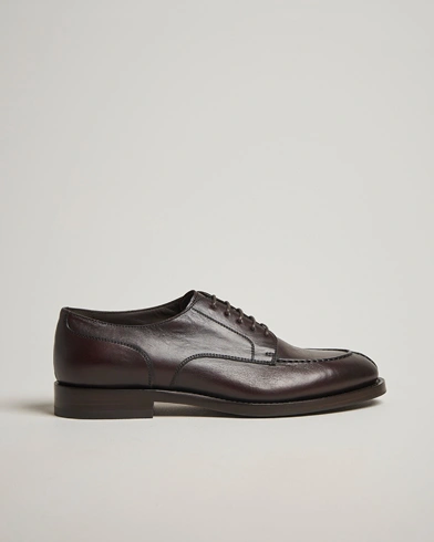 Brunello Cucinelli Moc Toe Derby Dark Brown Calf – Brown