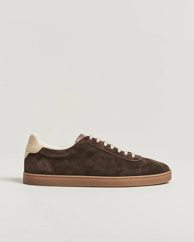Brunello Cucinelli Classic Sneakers Dark Brown Suede – Brown