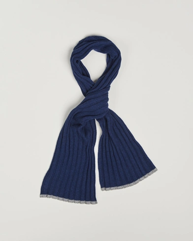 Brunello Cucinelli Wool/Cashmere Scarf Navy – Blue