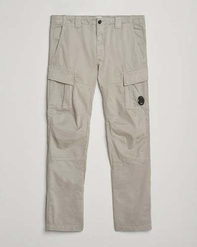 C.P. Company Stretch Satin Lens Cargo Pants Grey – Grey