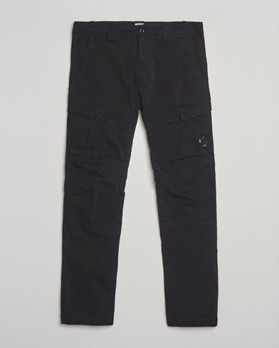 C.P. Company Stretch Satin Lens Cargo Pants Black – Black