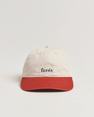 Forét Hawk Washed 2-Tone Cap Cloud/Red – Beige
