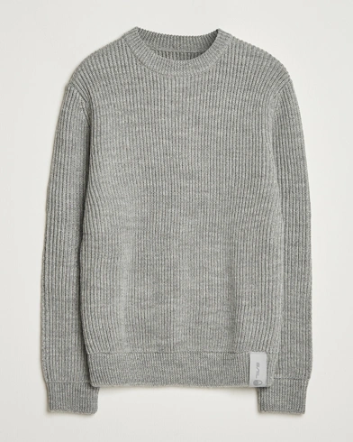 Sail Racing Ridge Wool Heavy Knitted Crew Neck Grey Melange – Grey