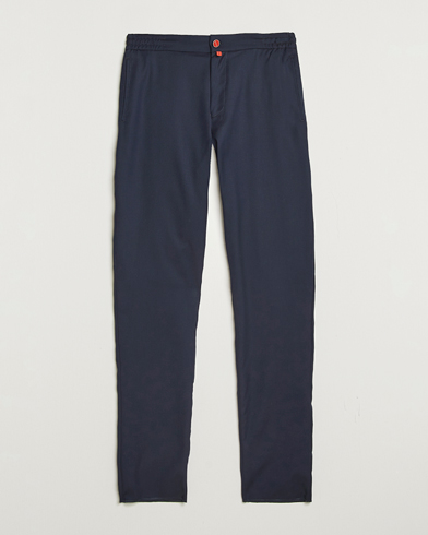 Kiton Wool Stretch Drawstring Pants Navy – Blue