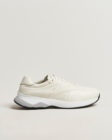 Kiton Luxury Running Sneakers White Deerskin – White