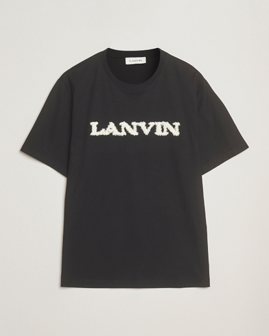 Lanvin Shearling Logo T-Shirt Black – Black
