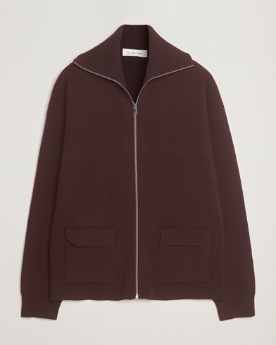 Lanvin Cashmere Cardigan Jacket Bacchus – Red