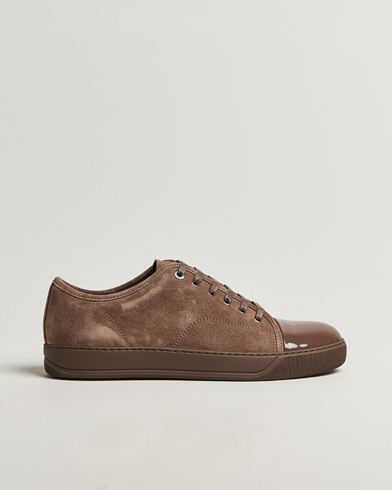 Lanvin DBB1 Patent Cap Toe Sneaker Dark Mocha – Brown