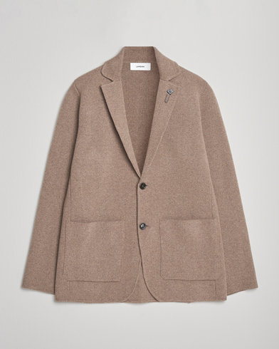 Lardini Knitted Wool Blazer Brown – Brown