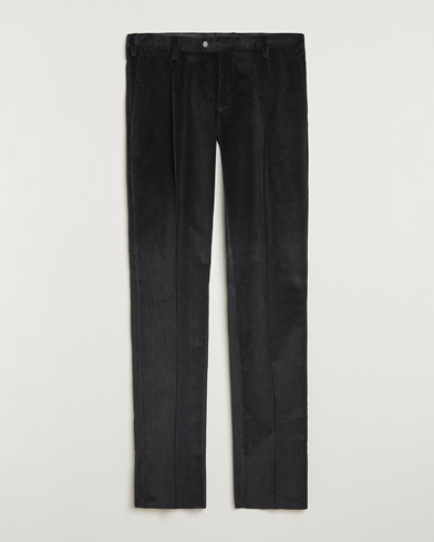 Lardini Cotton Corduroy Trousers Black – Black