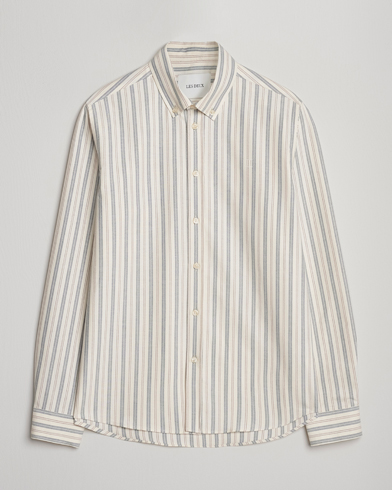 LES DEUX Konrad Striped Oxford Shirt Light Ivory – Multi-colour