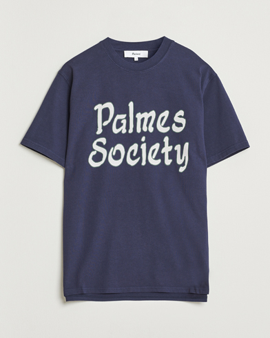Palmes Society T-Shirt Navy – Blue