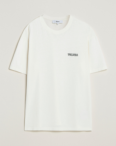 Palmes Logo T-Shirt Broken White – White