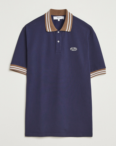 Palmes Oval Pique Polo Dark Blue – Blue