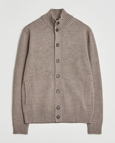 Zanone Virgin Merino Wool Chioto Taupe – Beige