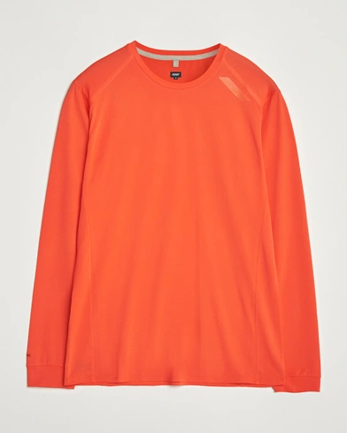 SOAR Running Long Sleeve Tech Tee Orange – Orange