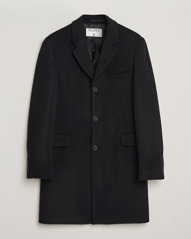 Filippa K William Wool Coat Black – Black