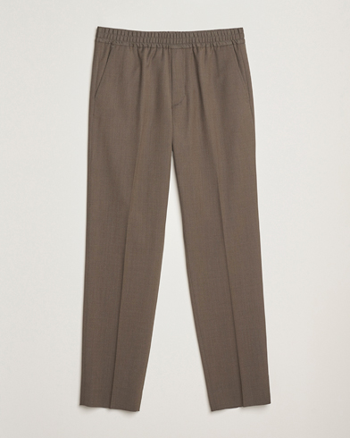 Filippa K Theo Relaxed Wool Trousers Driftwood – Brown