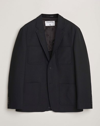 Filippa K Riley Wool Workwear Blazer Black – Black