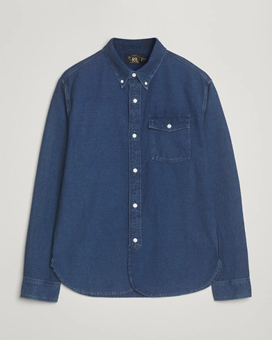 RRL Oxford Denim Shirt Indigo – Blue