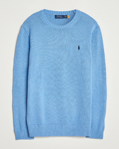 Polo Ralph Lauren Cotton Crew Neck Sweater Soft Royal Heather – Blue