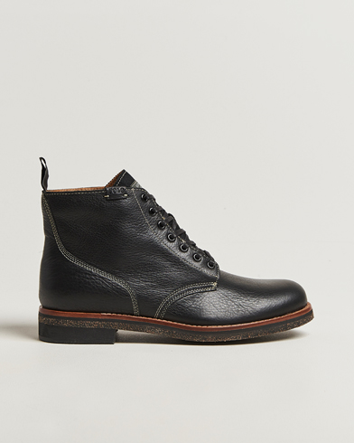 Polo Ralph Lauren Radford Oiled Leather Boot Black Calf – Black