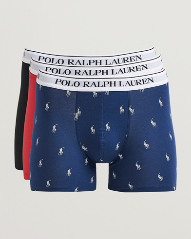 Polo Ralph Lauren 3-Pack Boxer Brief Navy/Red/Blue – Blue
