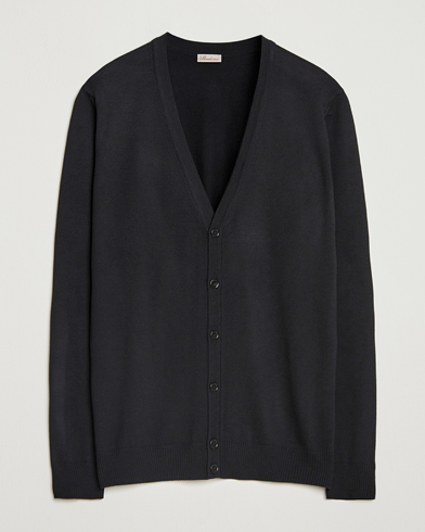 Stenströms Merino Cardigan Black – Black