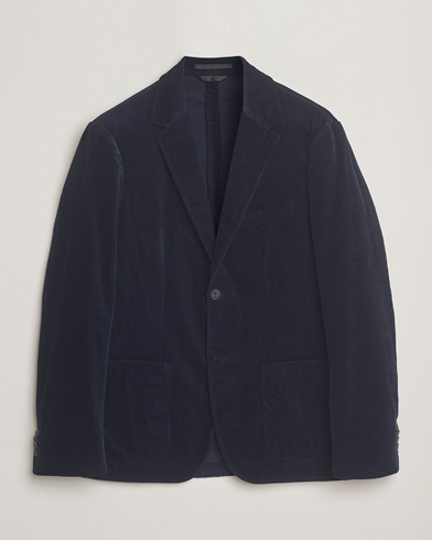 Sunspel Relaxed Corduroy Blazer Navy – Blue