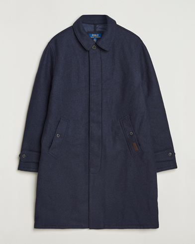 Polo Ralph Lauren Heritage Twill Wool Coat Collection Navy – Blue