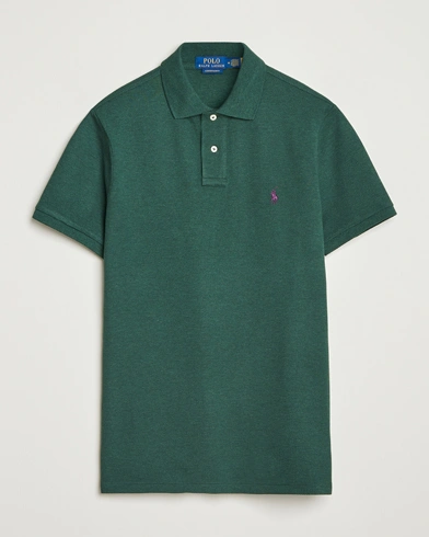 Polo Ralph Lauren Custom Slim Fit Polo Scotch Pine Heather – Green