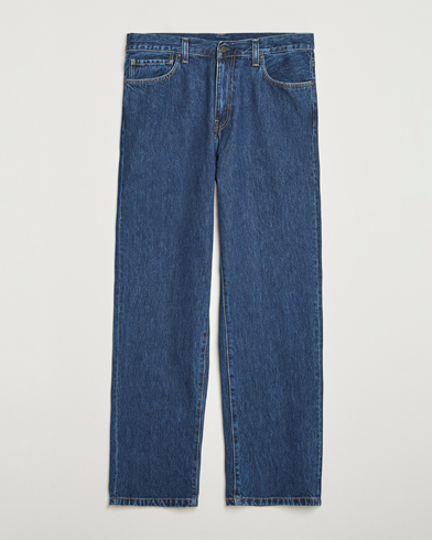 Carhartt WIP Aaron Pant Smith Denim Stone Wash – Blue