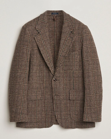 Drake's MKVII Harris Tweed Blazer Brown – Brown