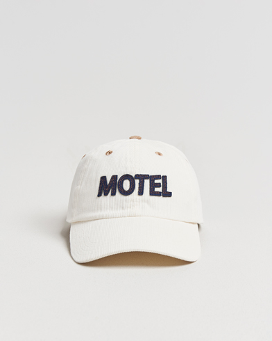 Drake's Motel Felt Baseball Cap Ecru – White
