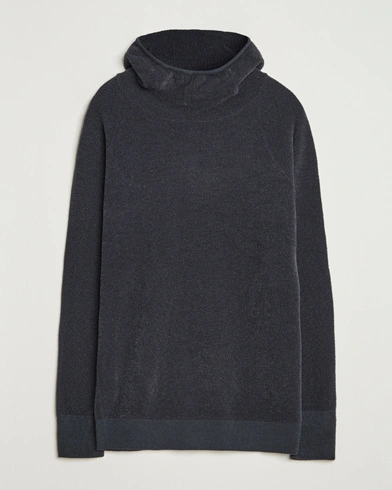 Goldwin Mesh Pile Hoodie Wolf Gray – White