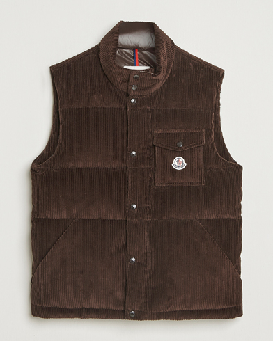 Moncler Agen Corduroy Vest Brown – Brown